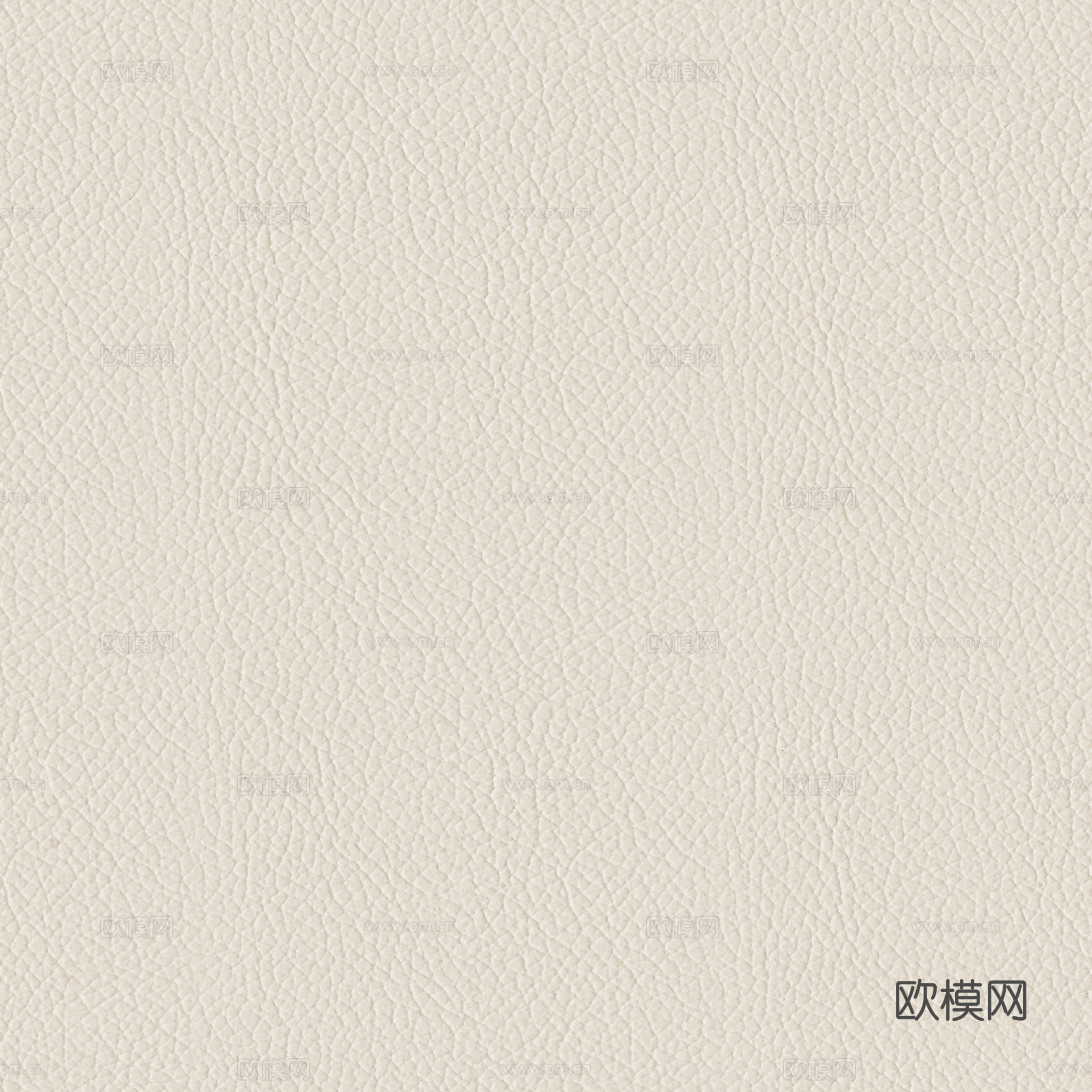 无缝奶油白粗纹皮革