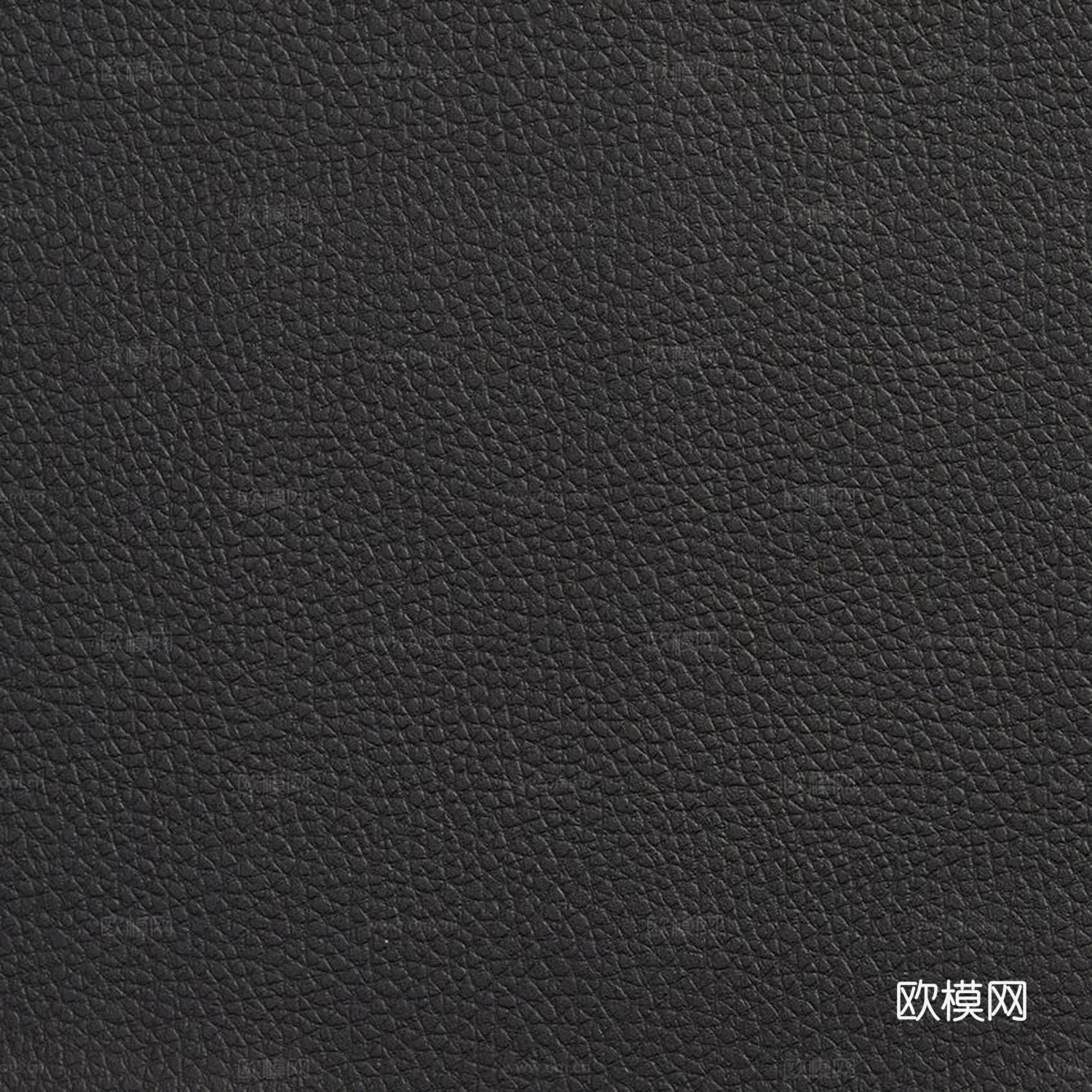 黑色粗纹皮革