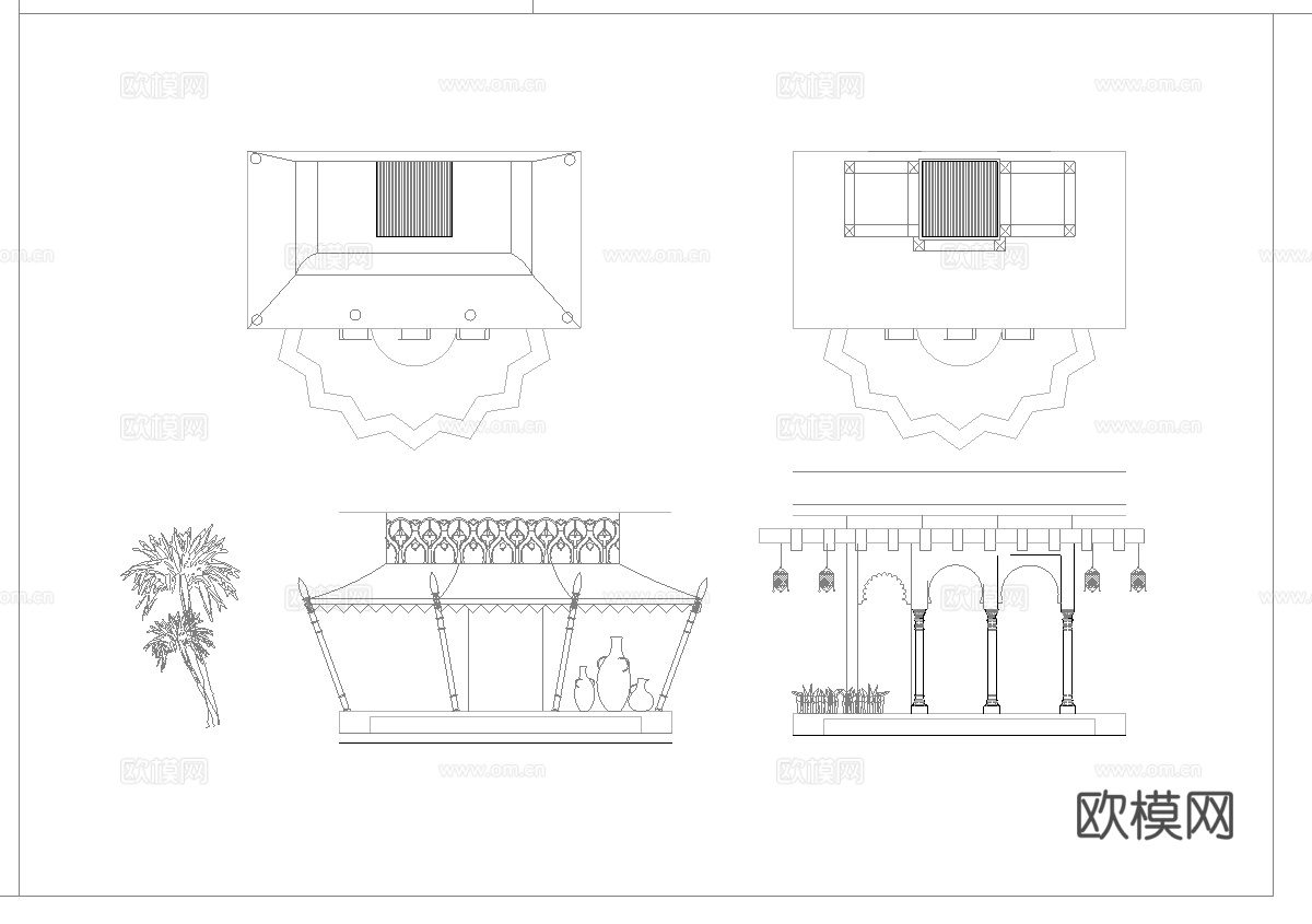 自助海鲜火锅  最新全套施工图合集cad施工图