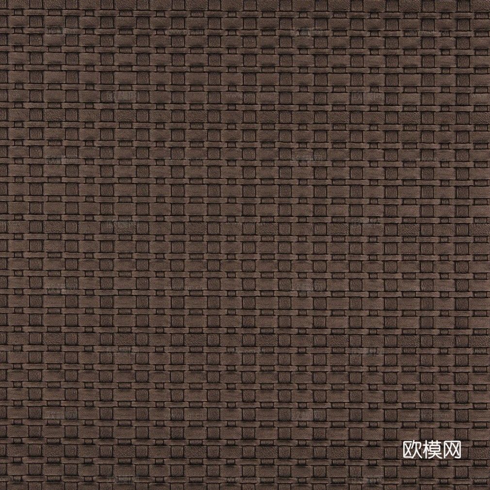 深咖编织皮革