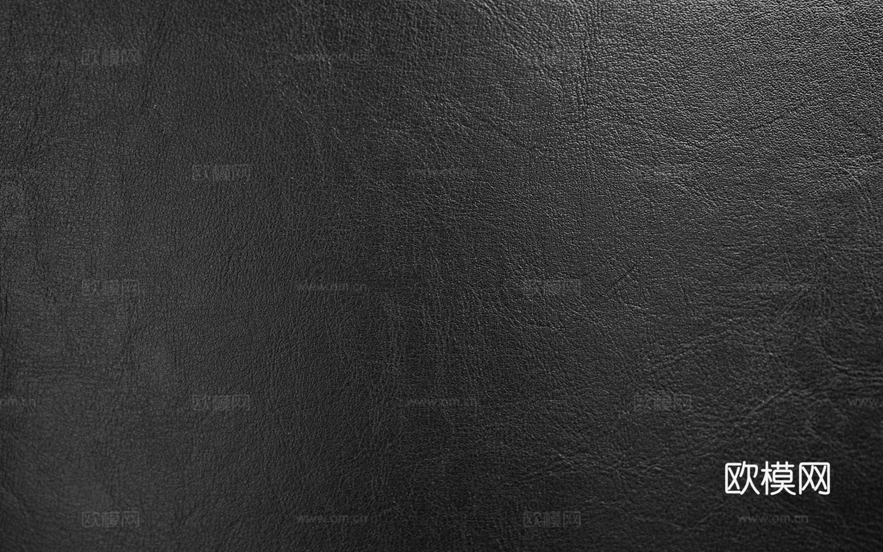 黑色粗纹皮革