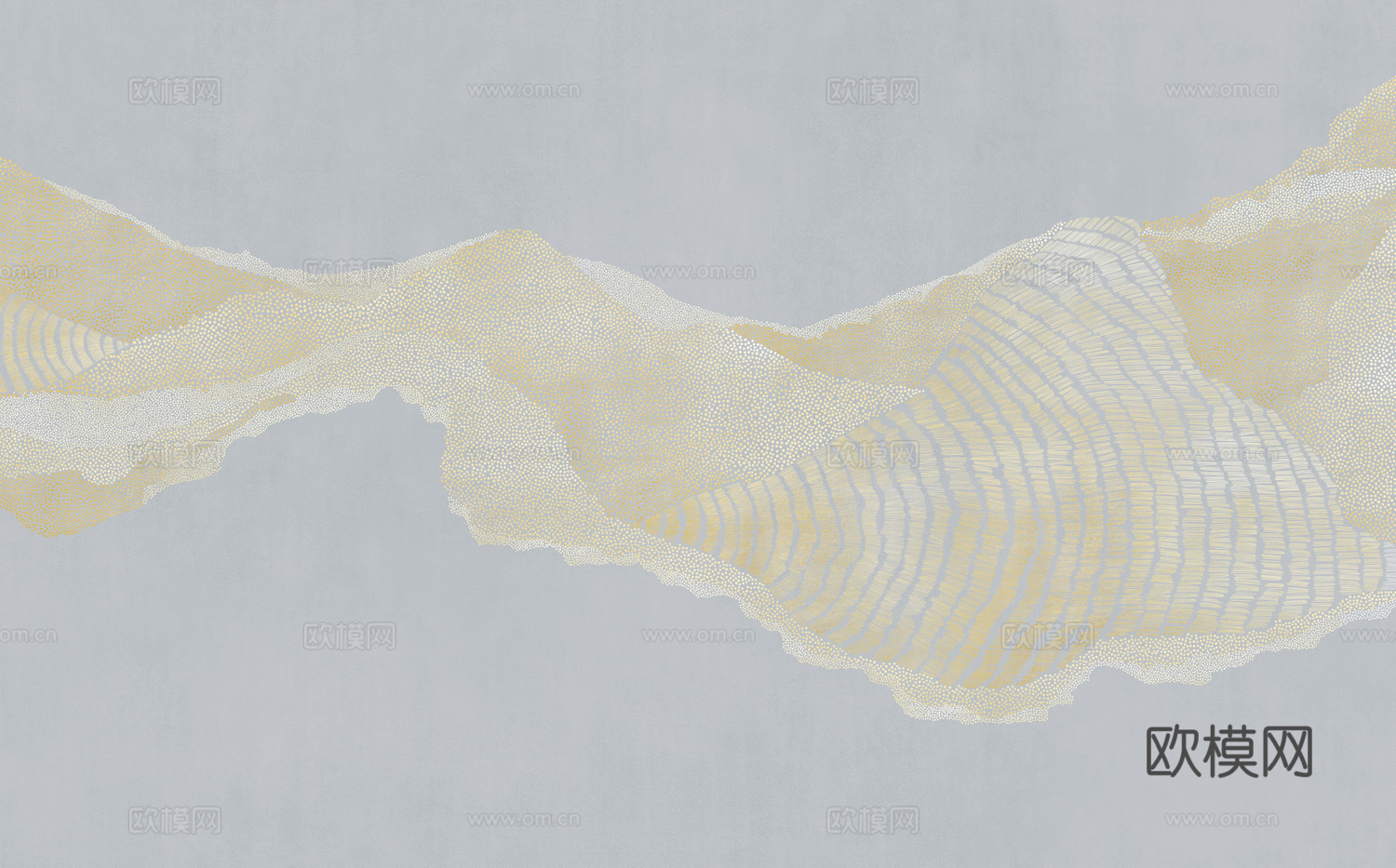 中式新中式抽象画线条壁纸壁画装饰画