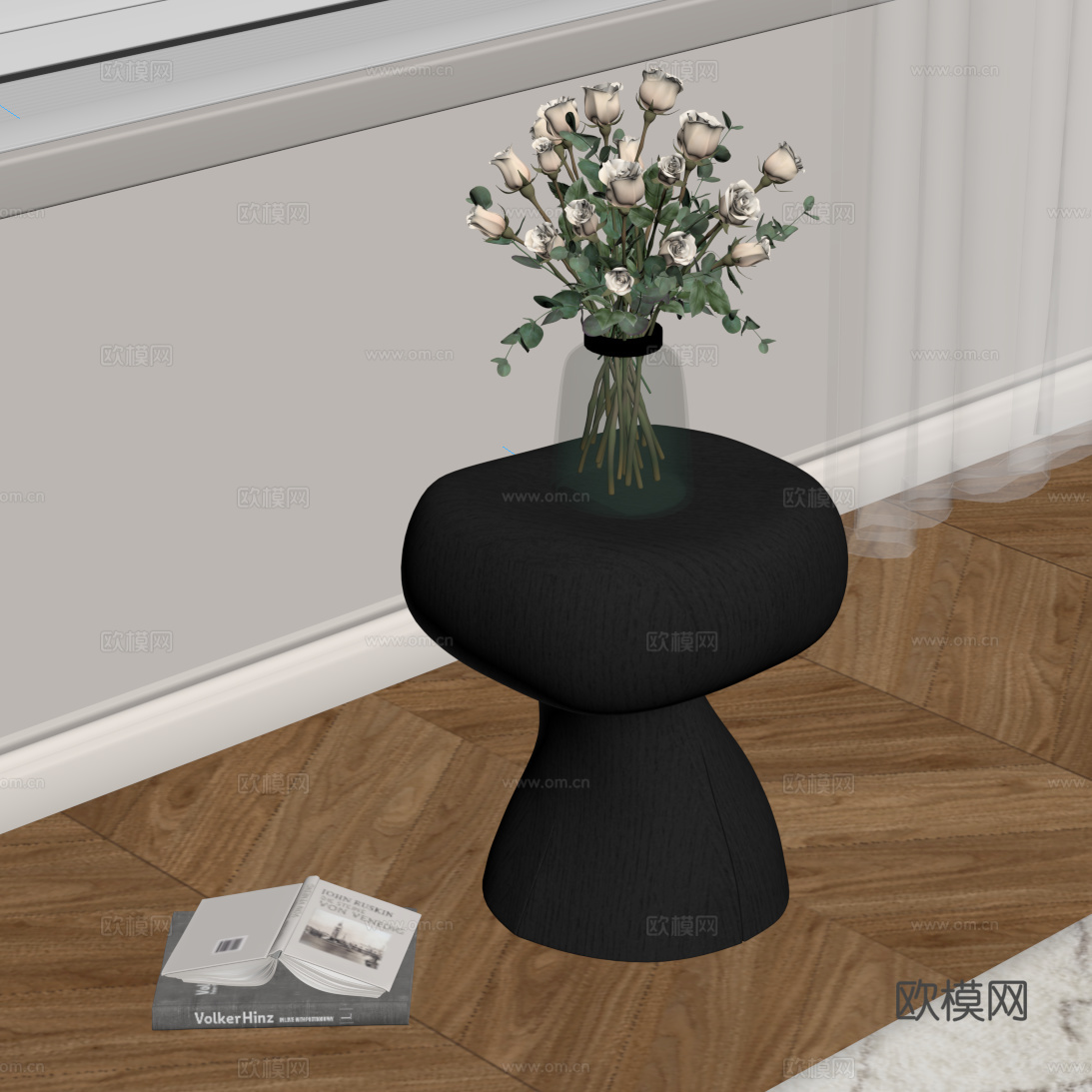 法式边几 角几 凳子su模型