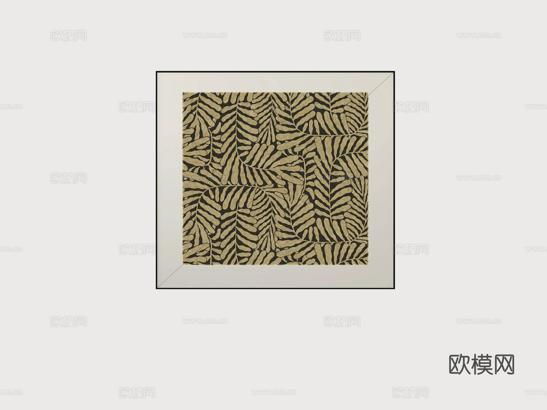 现代挂画su模型