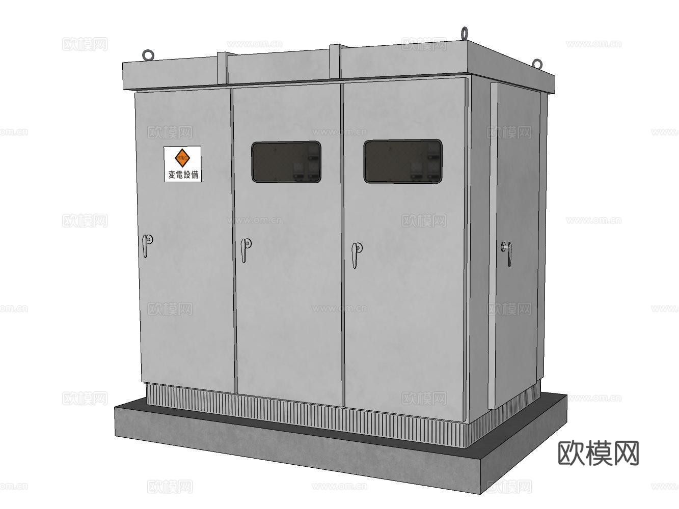 配电房su模型下载（渲染图2）
