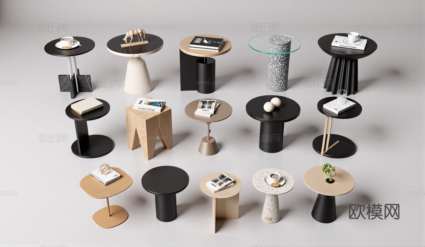 现代边几角几su模型