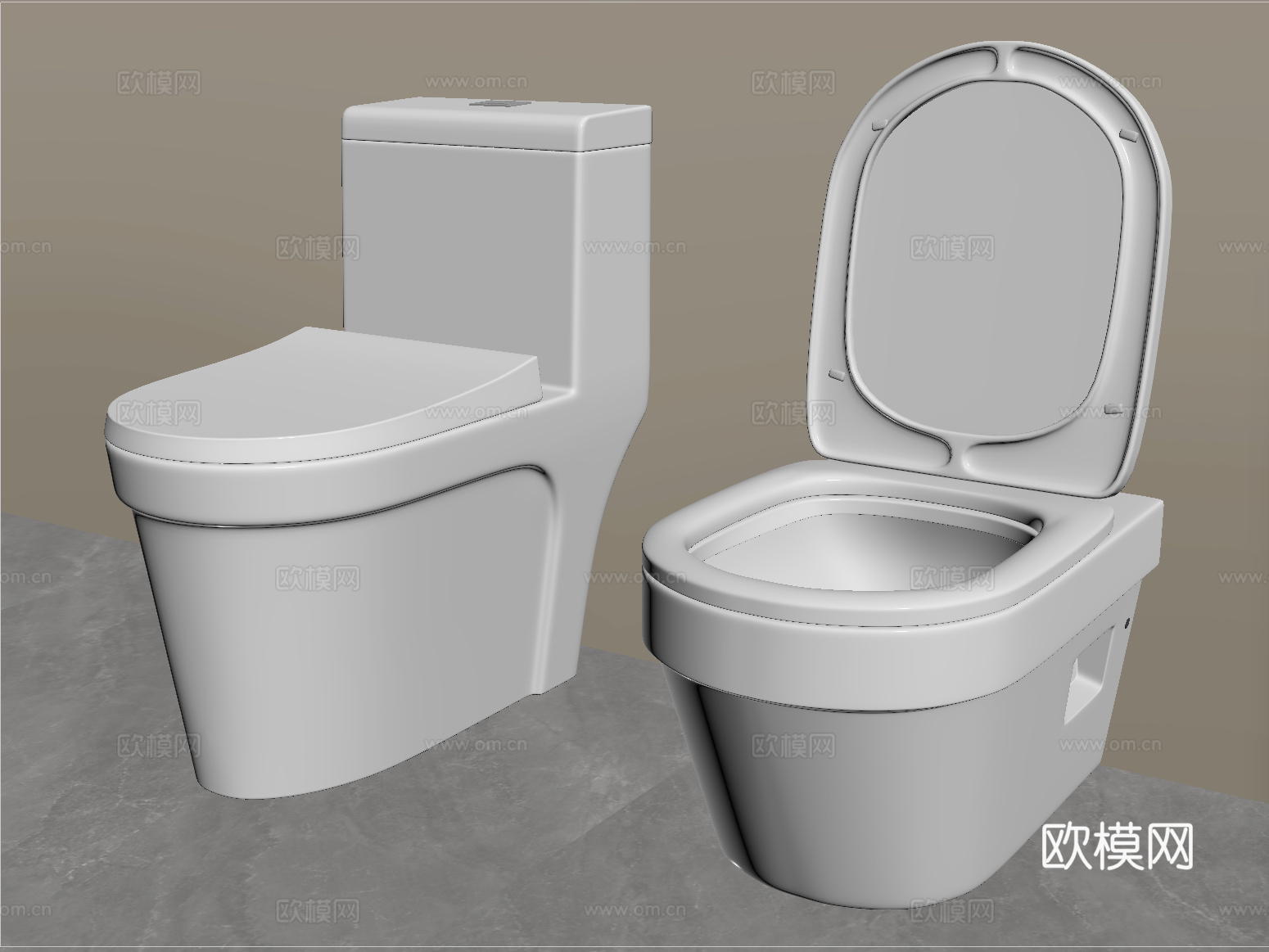 现代马桶 坐便器 智能马桶 立式马桶su模型