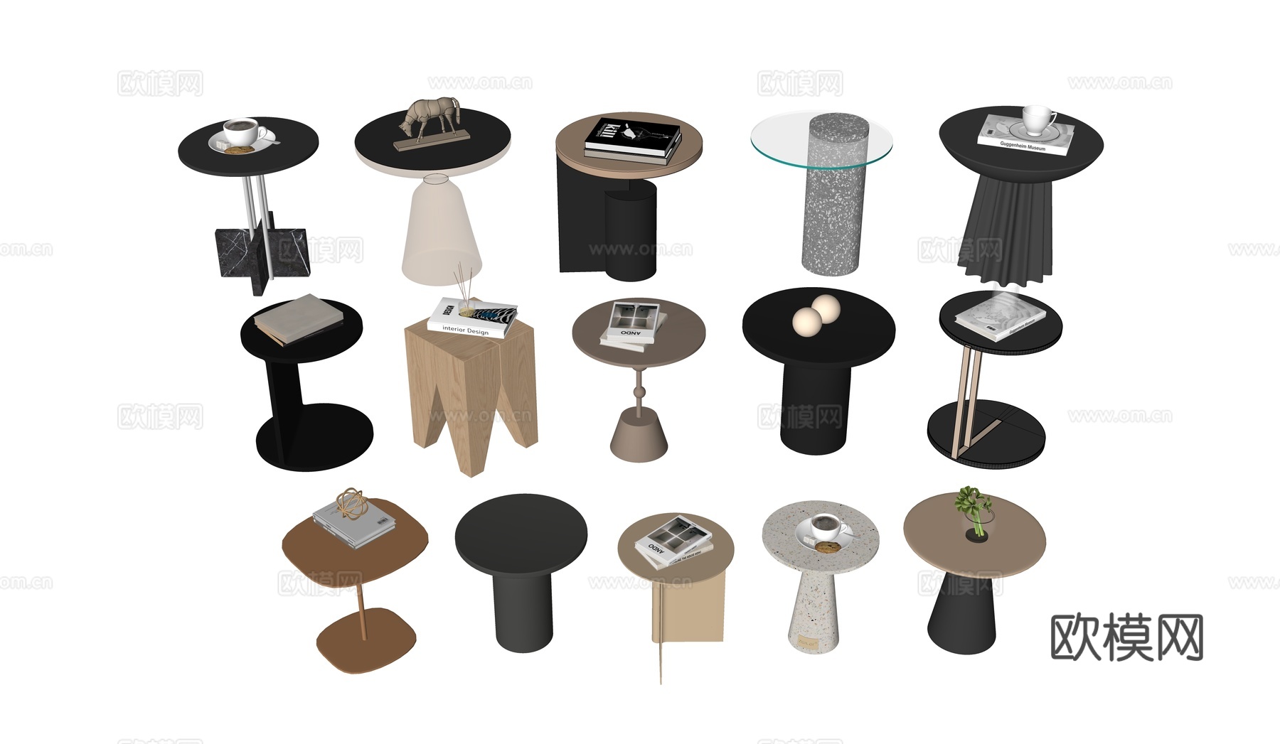 现代边几角几su模型