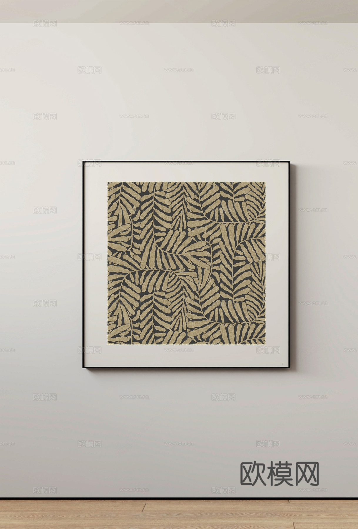 现代挂画su模型