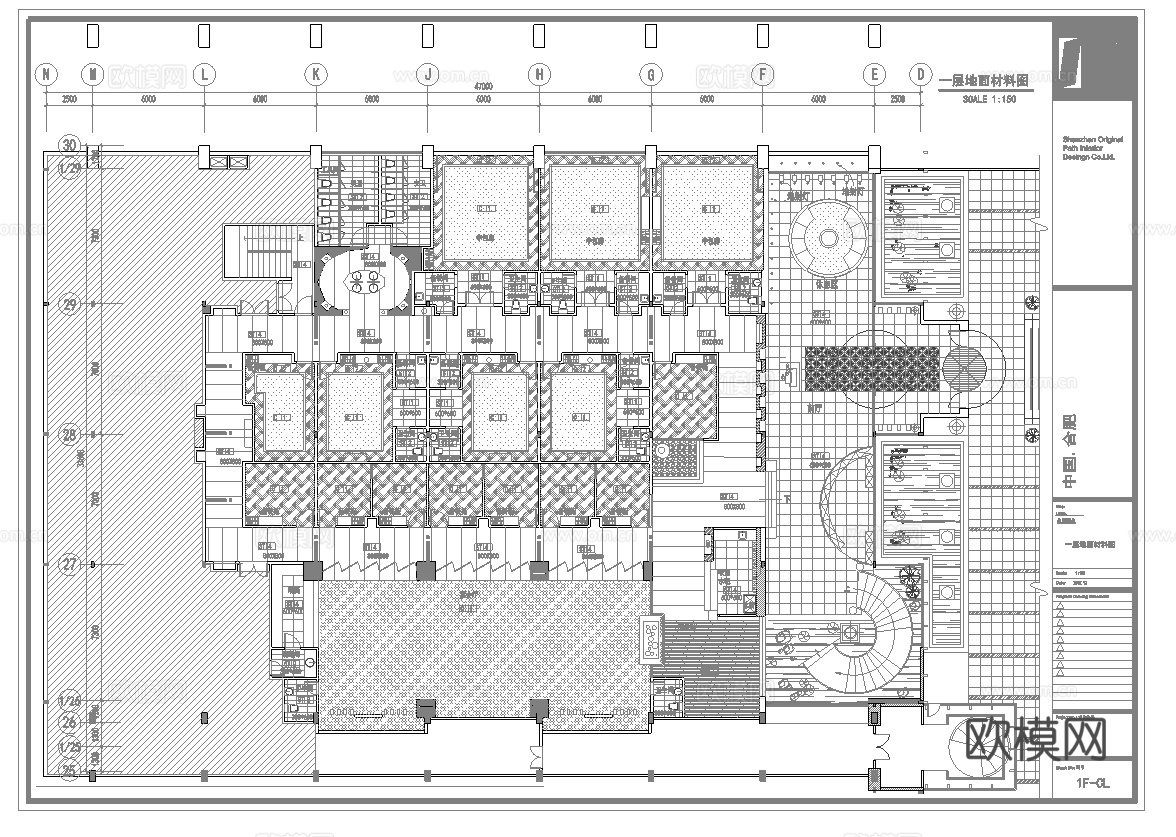 海鲜酒楼中餐厅  最新全套施工图合集cad施工图