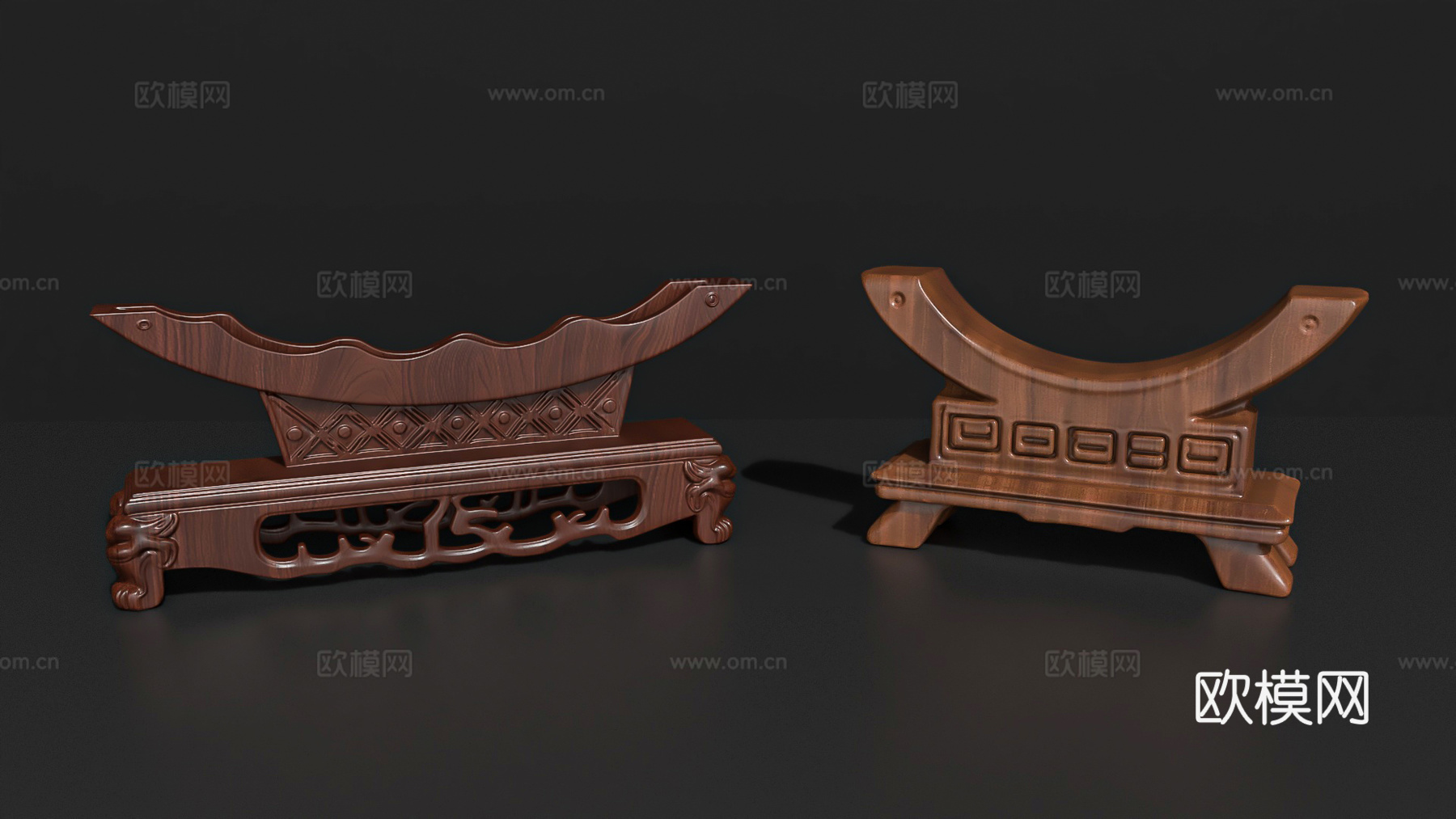 架子木桌支架底座木雕摆件生活用品雕塑雕刻3d模型下载