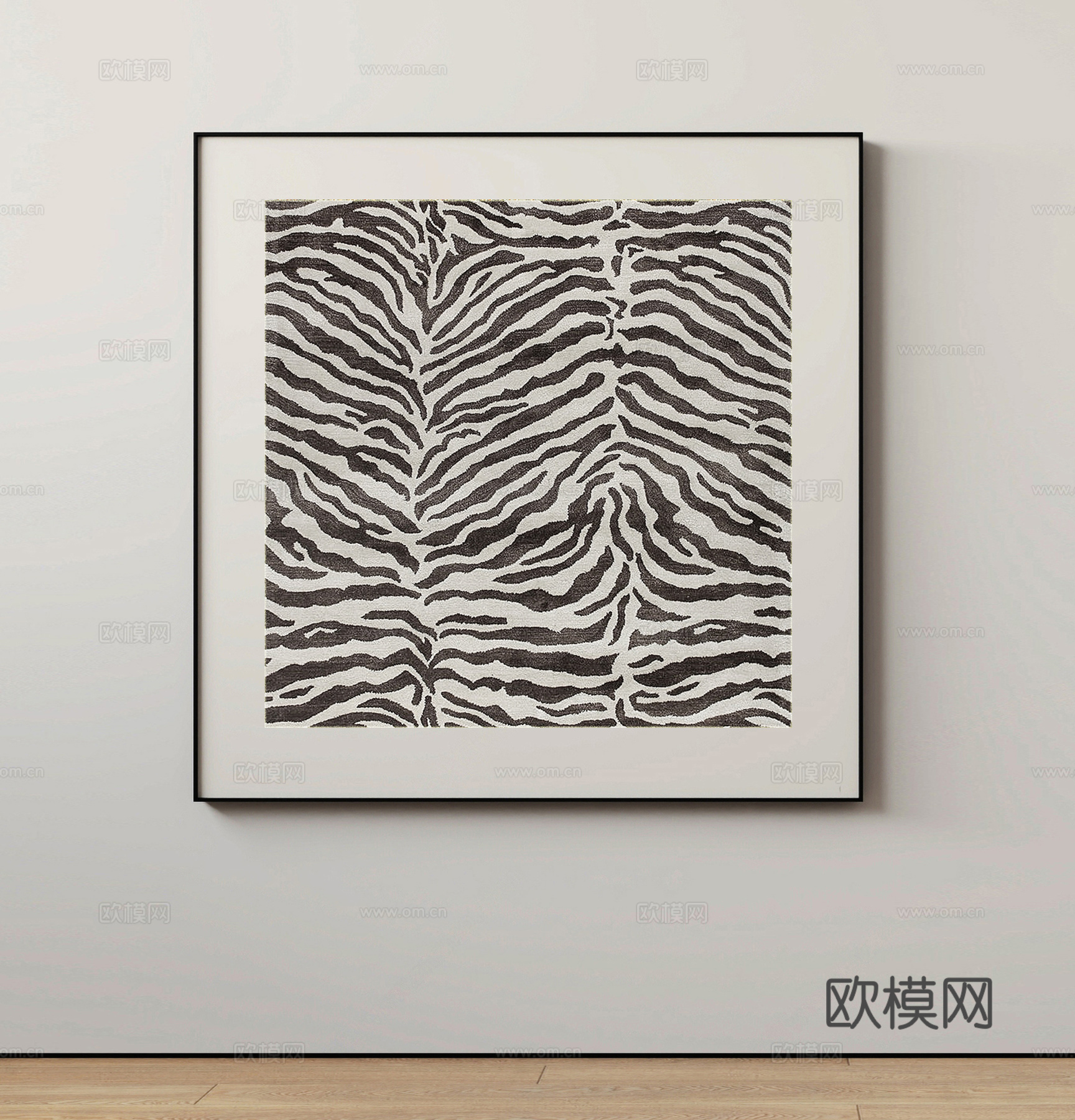 现代挂画su模型