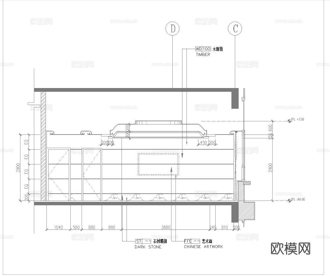 2000平中餐厅  最新全套施工图合集cad施工图
