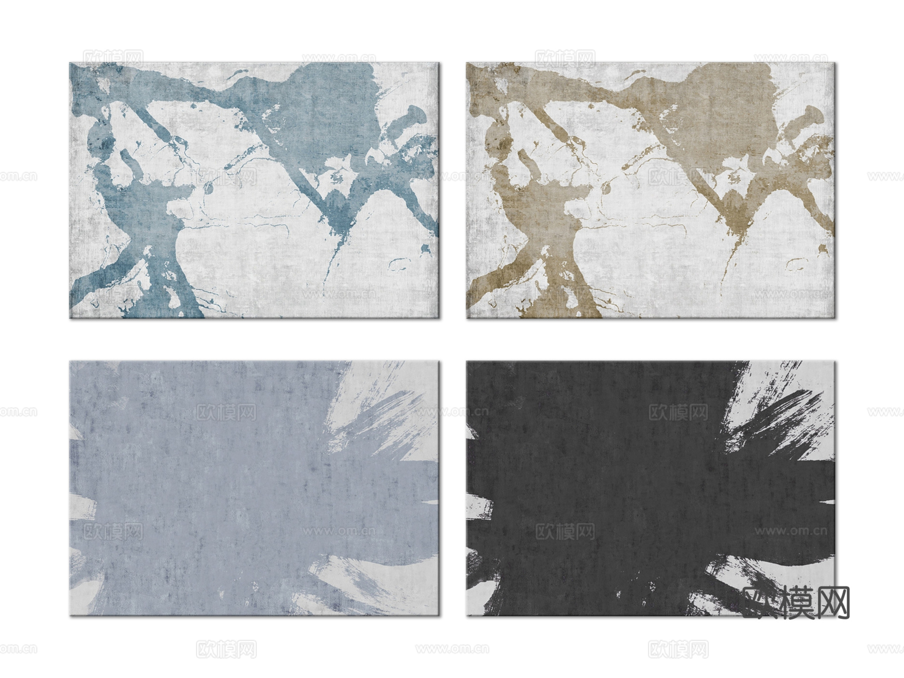 现代地毯3d模型