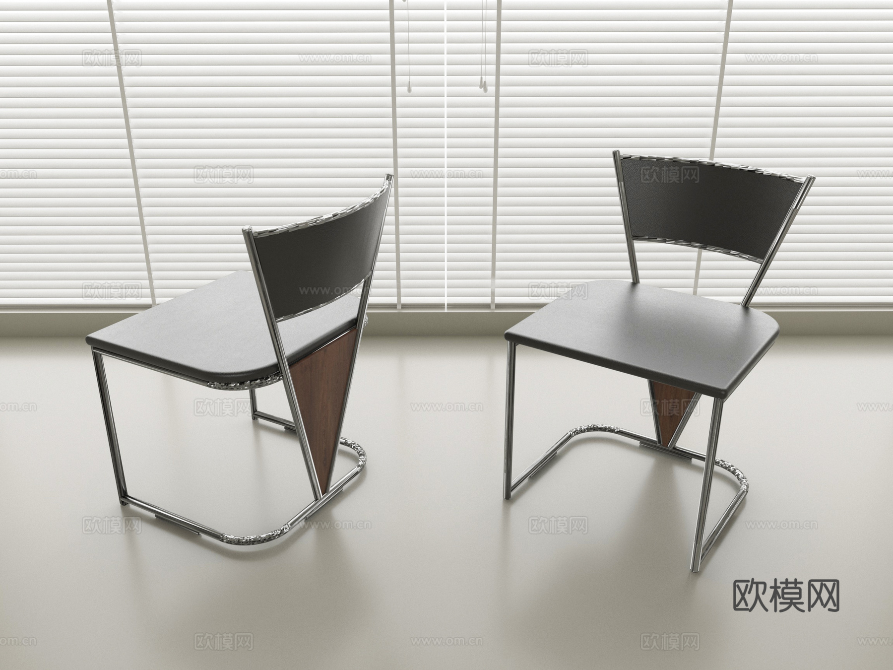 现代休闲椅 办公椅su模型