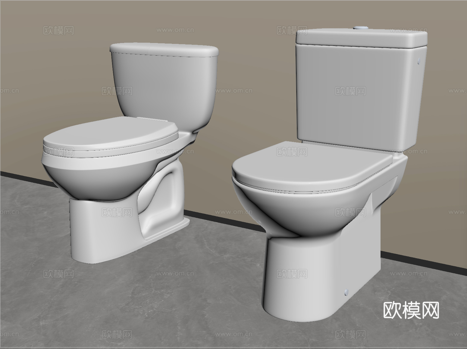 现代马桶 坐便器 立式马桶su模型