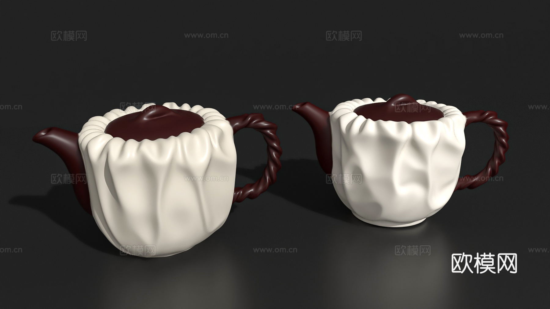 水杯茶壶陶瓷杯咖啡杯马克杯艺术摆件3d模型下载