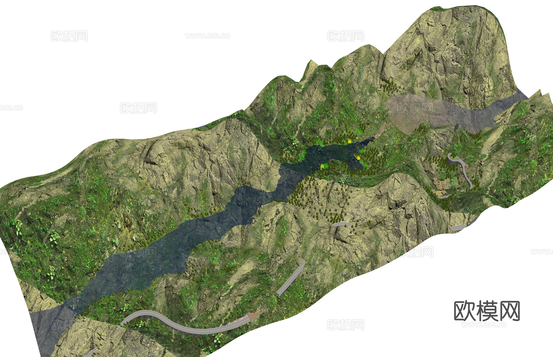 景观 景观小品 示范区 户外景观 美丽乡村 公园 居住区 地su模型