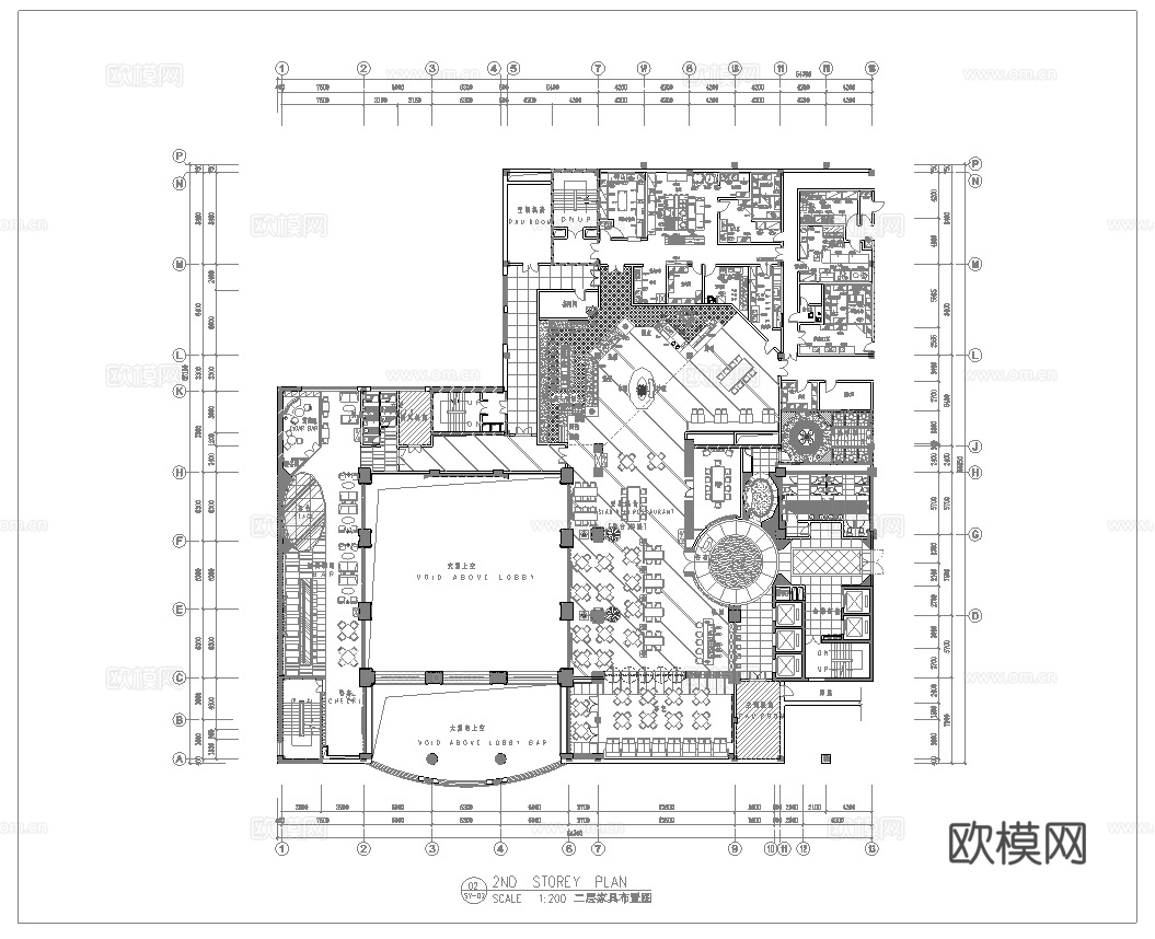 大饭店 最新全套施工图合集cad施工图