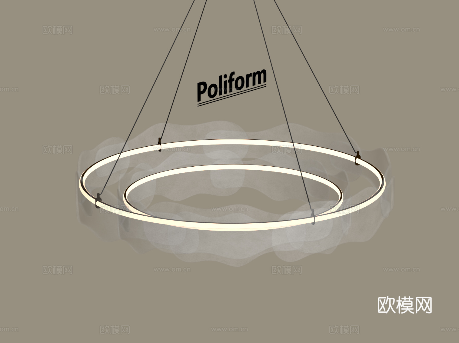 现代玻璃吊灯 主吊灯su模型