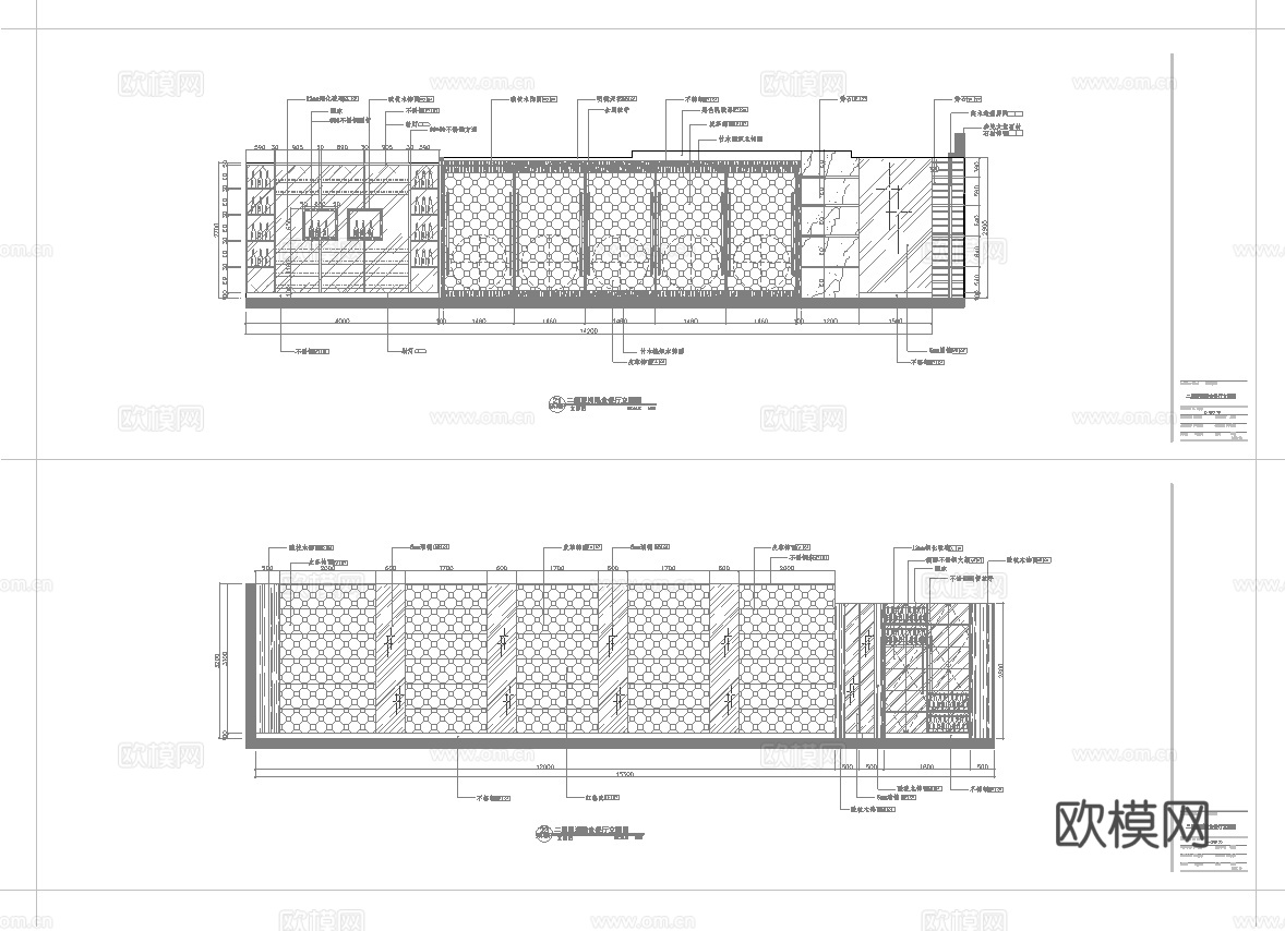 大饭店 最新全套施工图合集cad施工图