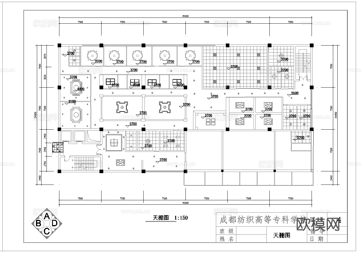 高档中餐厅 最新全套施工图合集cad施工图