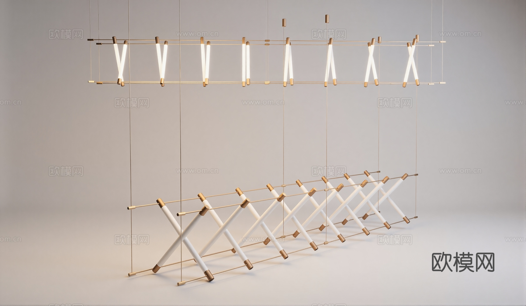 现代装饰吊灯 大型吊灯 酒店吊灯 玻璃吊灯 水晶吊灯 大厅吊su模型