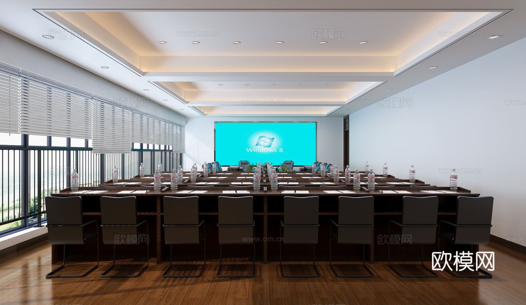 现代风格会议室3d模型
