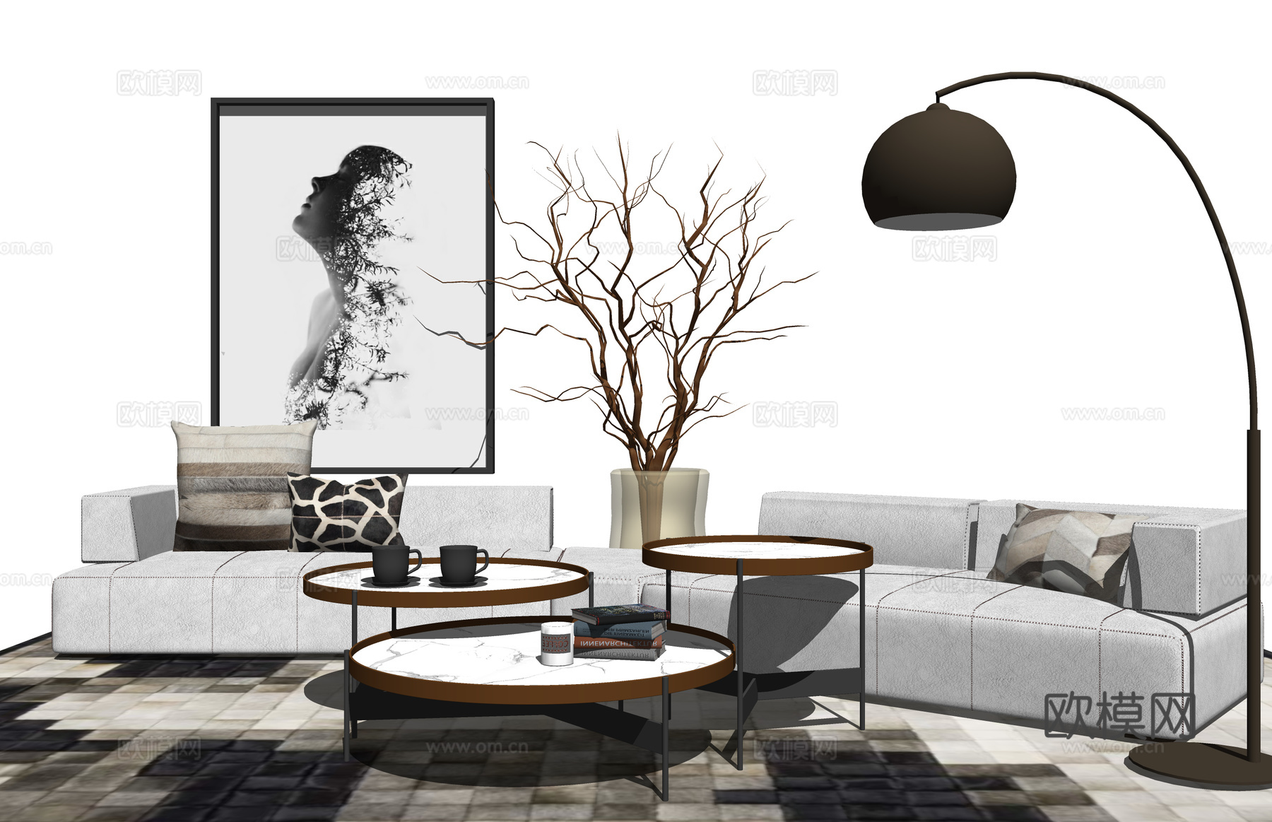 摆设 室内小品 小品 挂画 饰品 景观 摆件 家装 工装 陈su模型