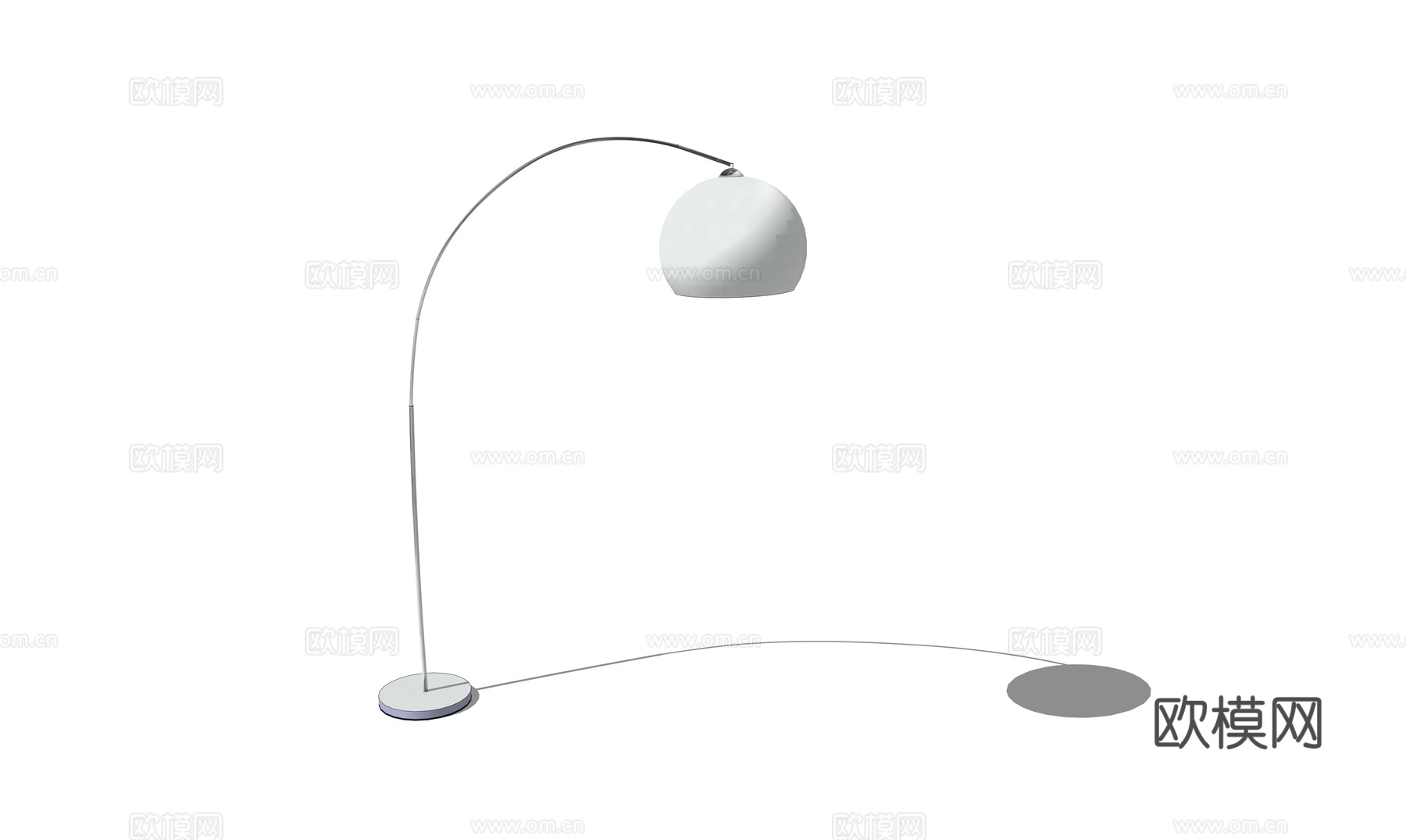 现代落地灯su模型