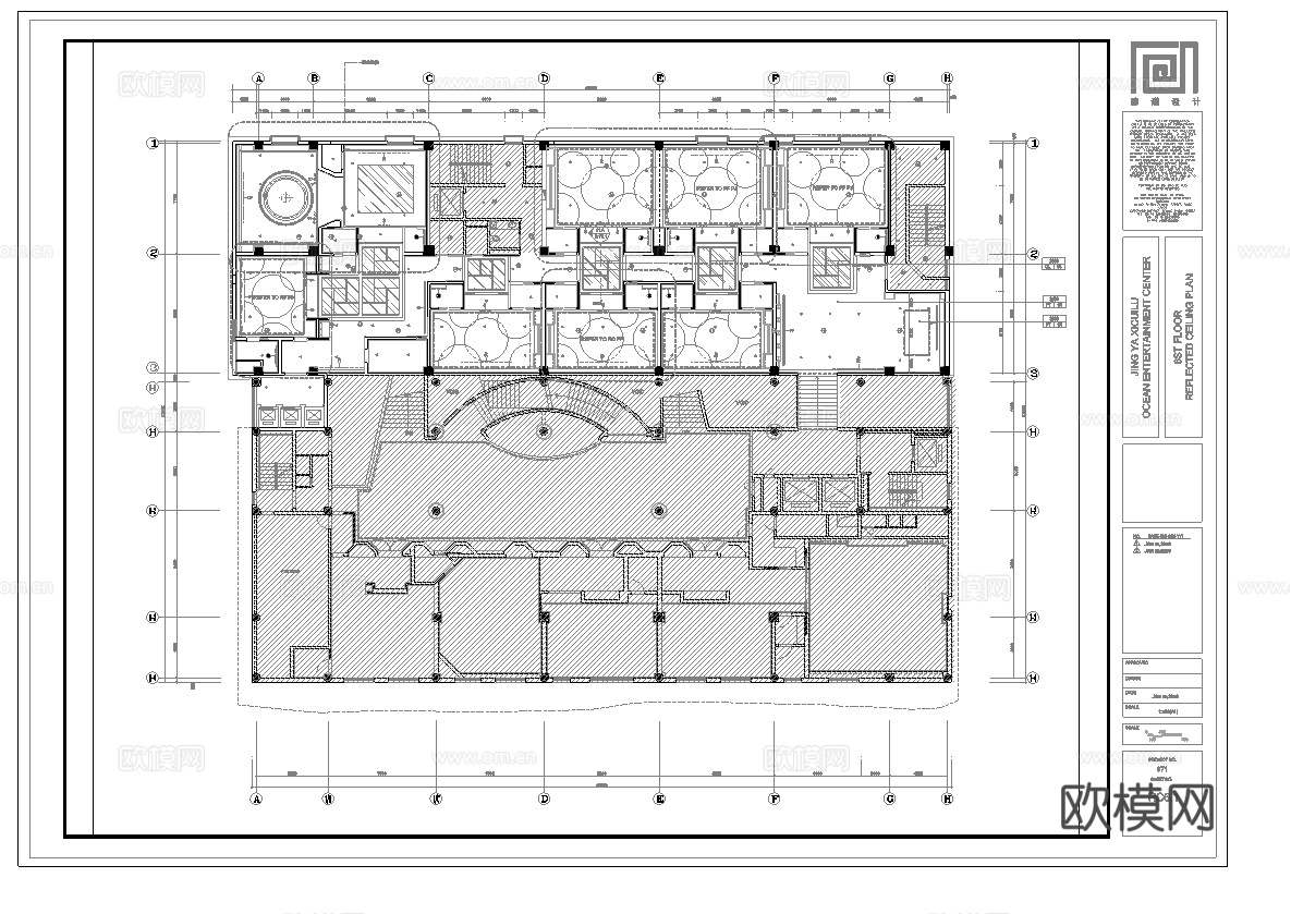 大酒店餐厅 最新全套施工图合集cad施工图
