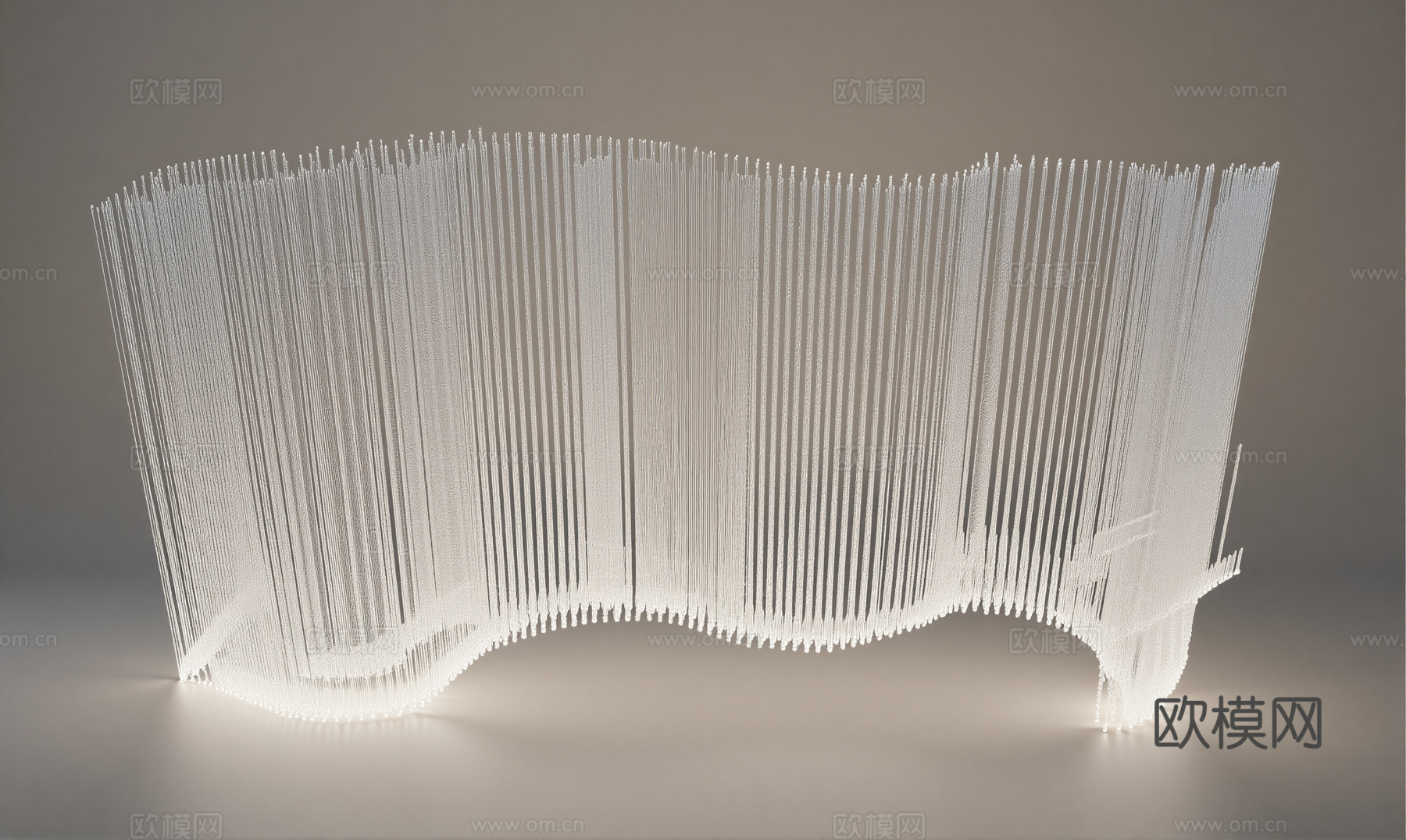 现代水晶吊灯 艺术吊灯su模型