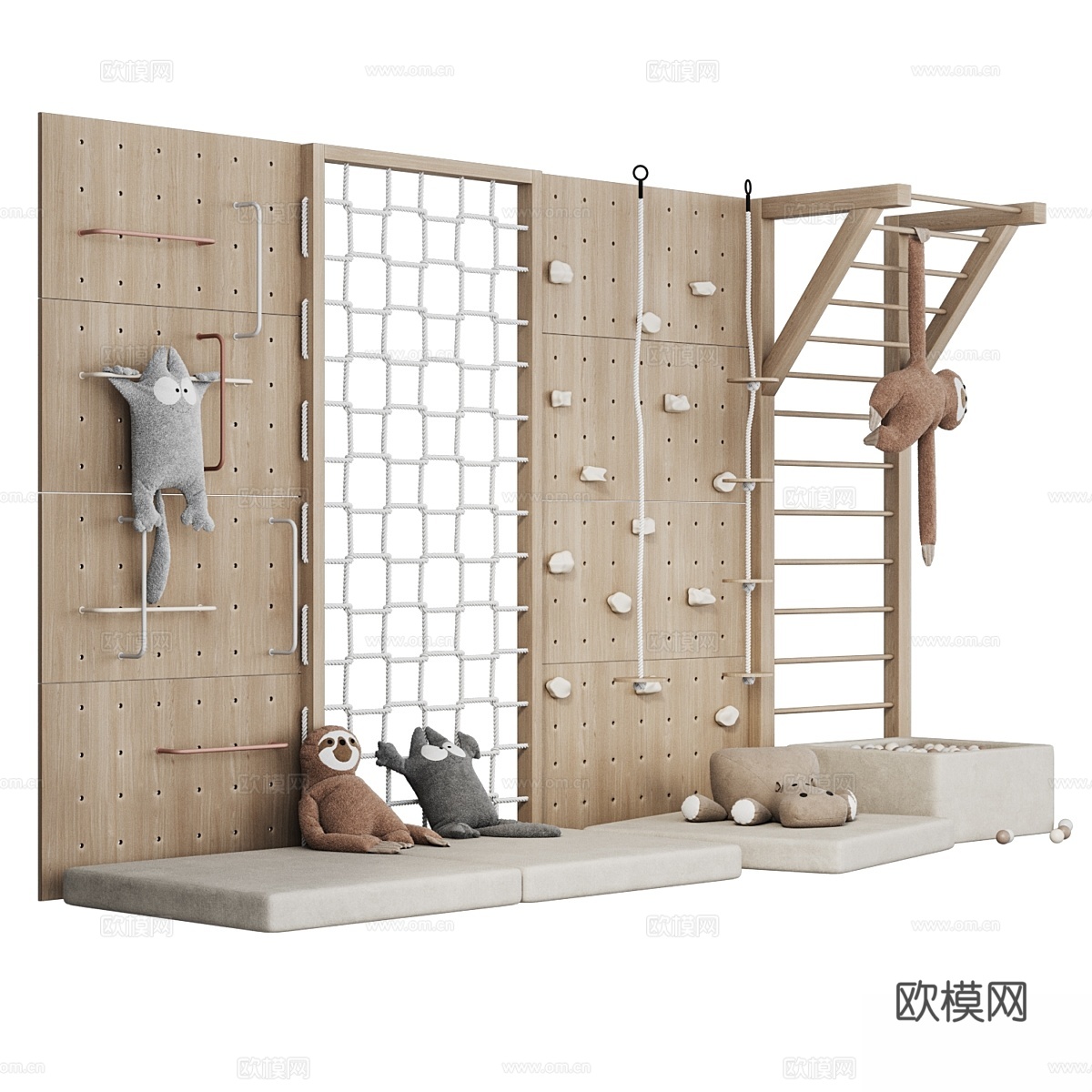 儿童游乐区083d模型下载