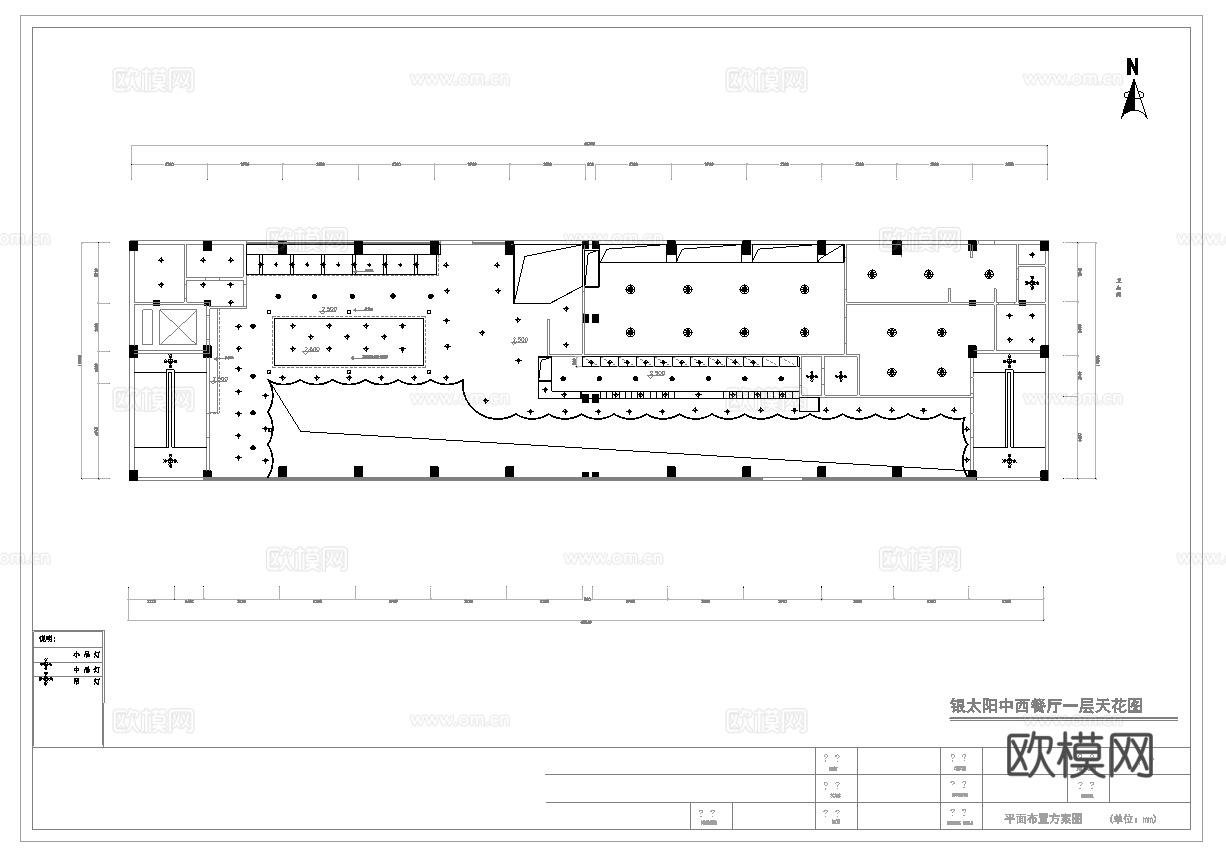 高档西餐厅 最新全套施工图合集cad施工图