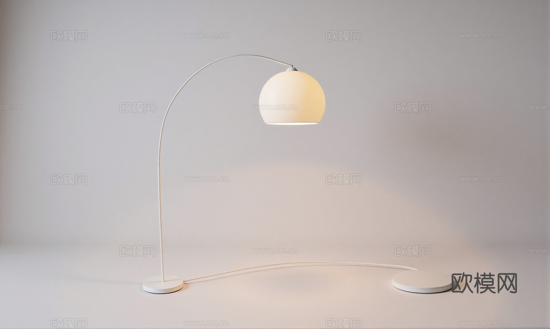现代落地灯su模型