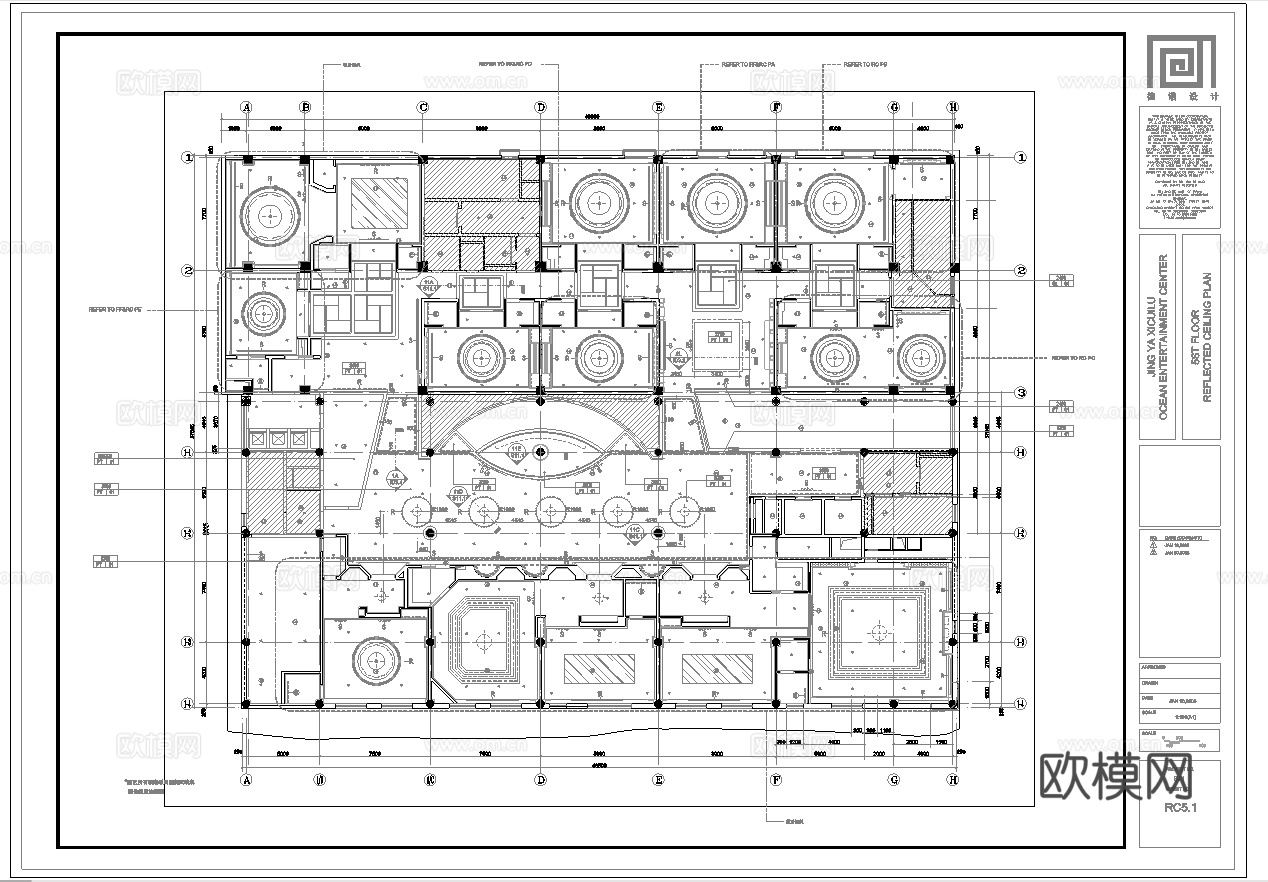 大酒店餐厅 最新全套施工图合集cad施工图