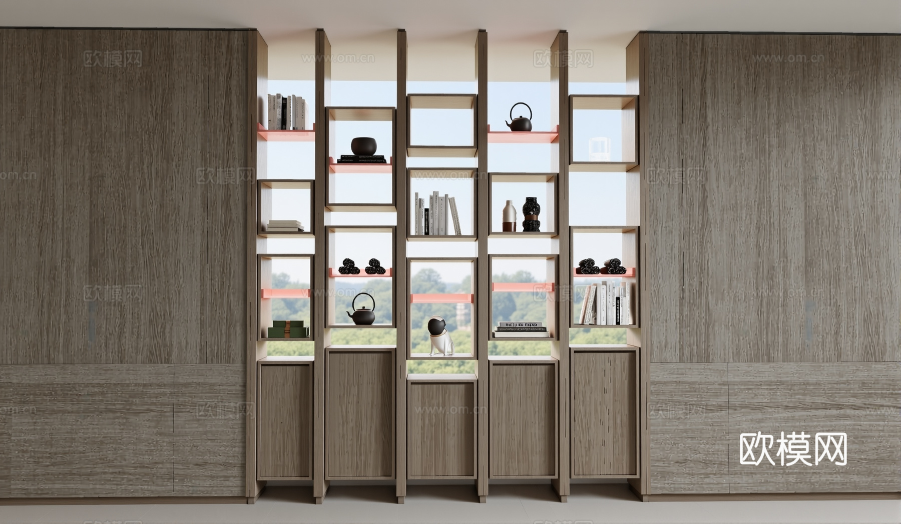 现代装饰柜su模型