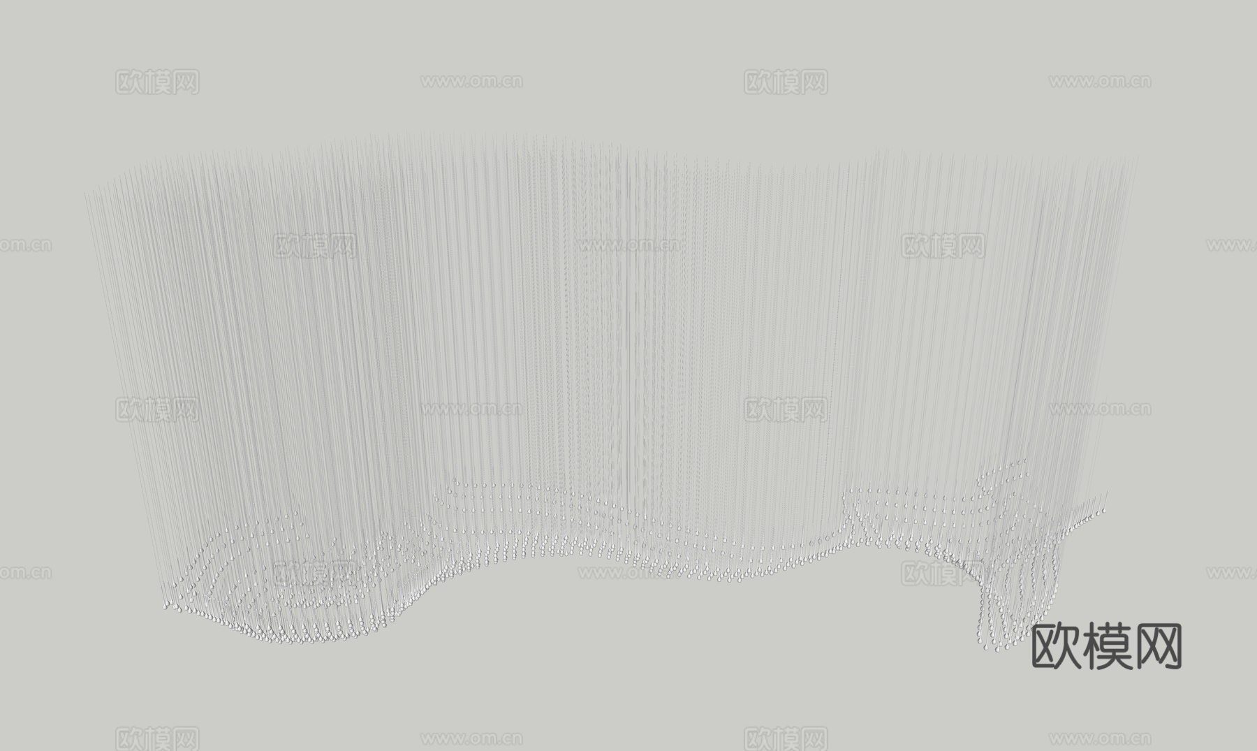 现代水晶吊灯 艺术吊灯su模型