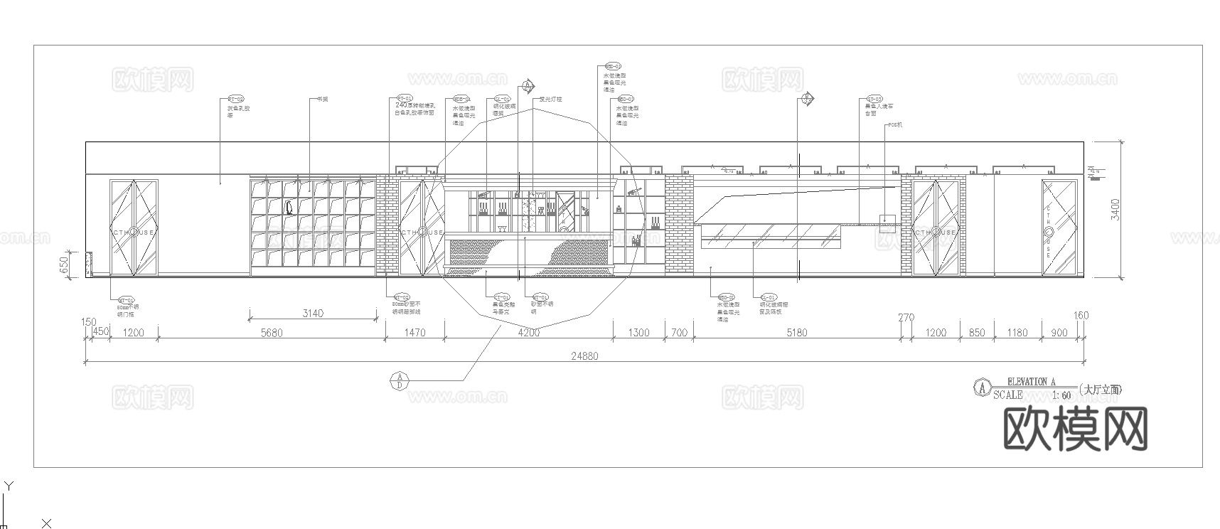 最新完整版高档会所施工图合集cad施工图