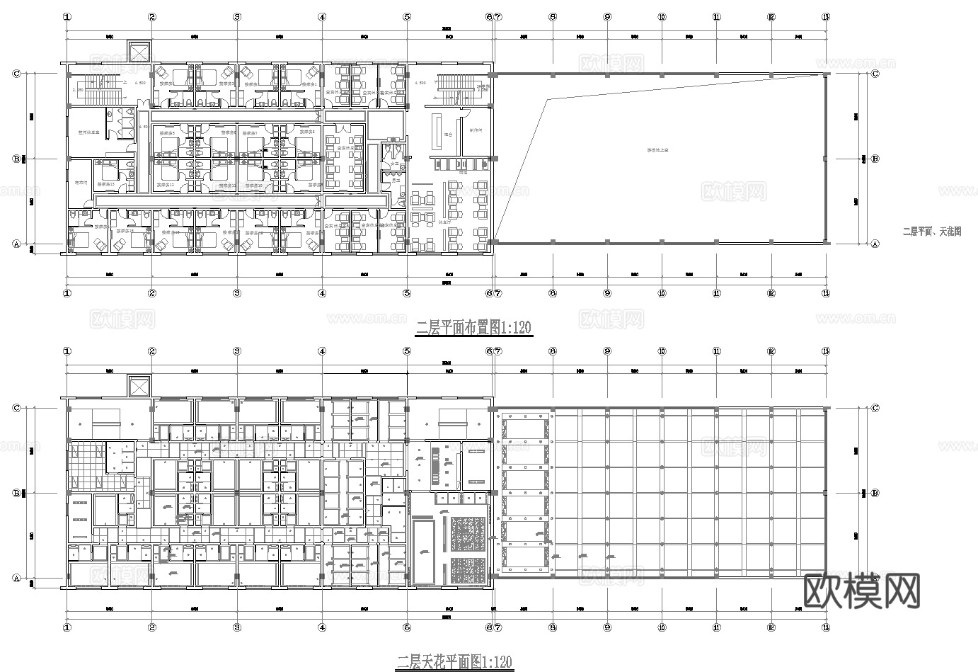 足浴spa桑拿 最新完整版施工图合集cad施工图