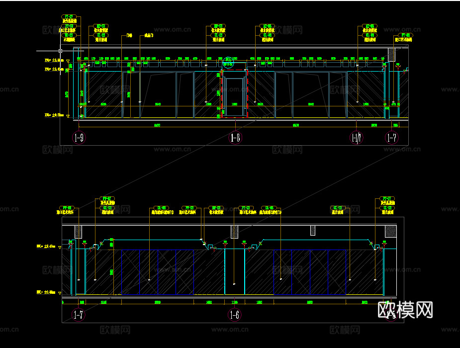 20套会议室报告厅施工图CADcad施工图