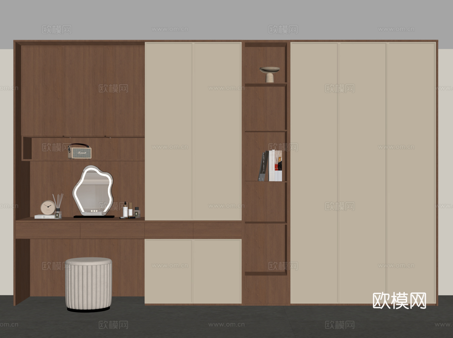 中古衣柜 梳妆台su模型