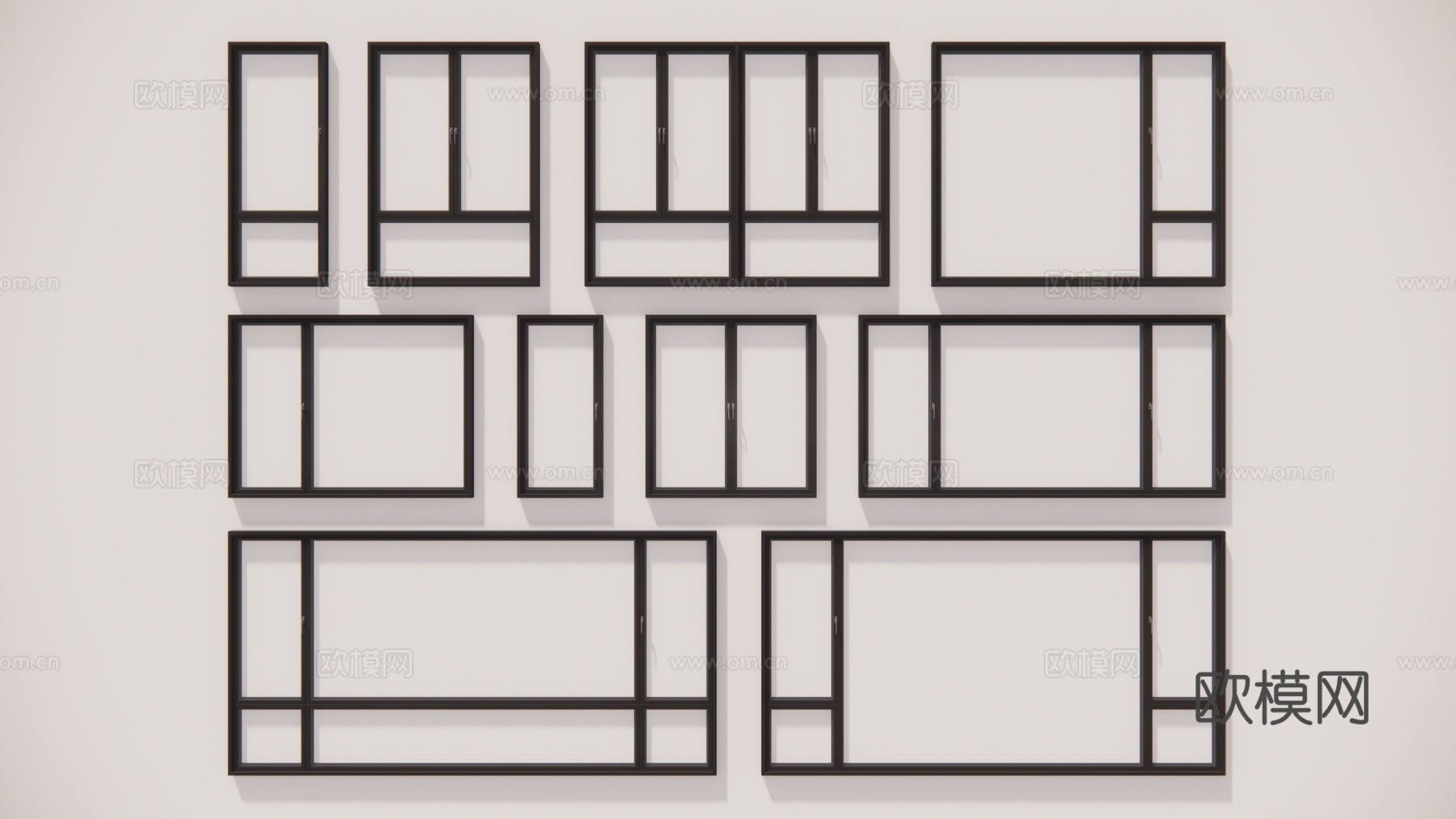 客厅 家装 门 卫生间 构件 推拉门 五金 卧室 窗su模型
