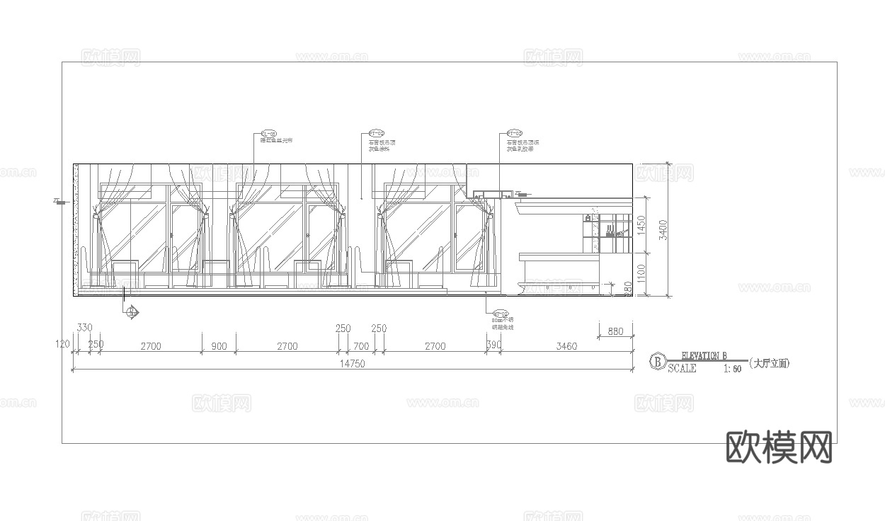 最新完整版高档会所施工图合集cad施工图