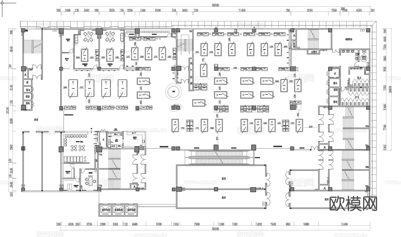 2000平台球室 最新平面施工图合集cad施工图