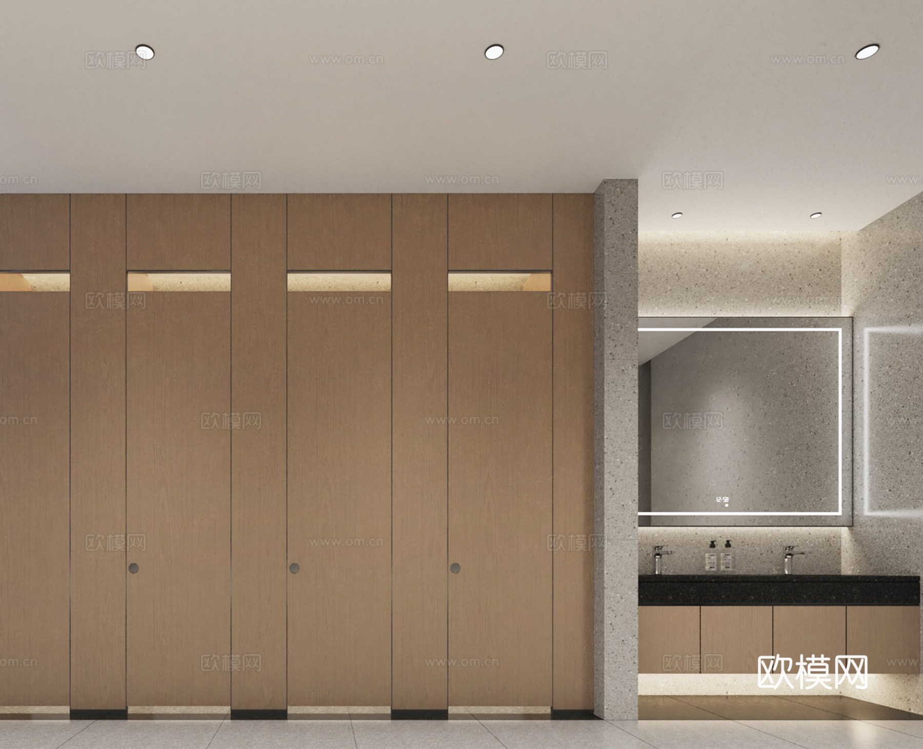 工装公共卫生间施工图，办公室卫生间，办公楼卫生间，商场卫生间cad施工图