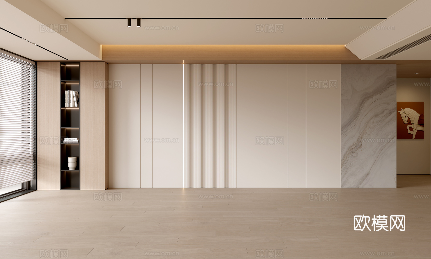 现代客厅 奶油客厅 沙发背景墙 客厅背景 奶油风背景墙su模型