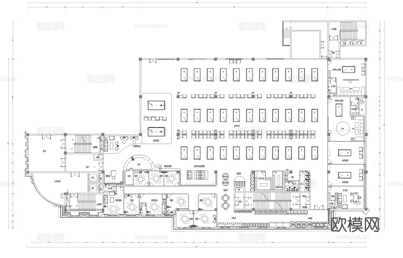 800平台球室 最新平面施工图合集cad施工图cad施工图