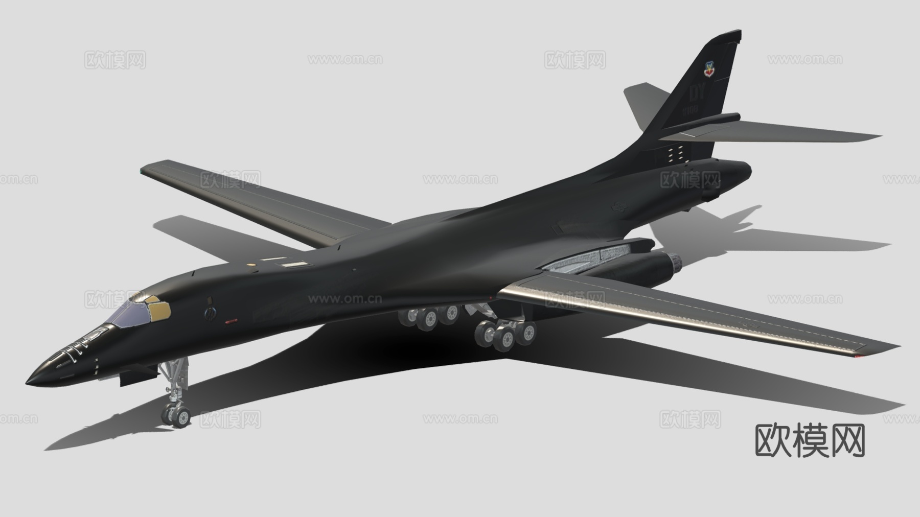 现代科技感战斗机 黑鸟战斗机 超音速飞机su模型