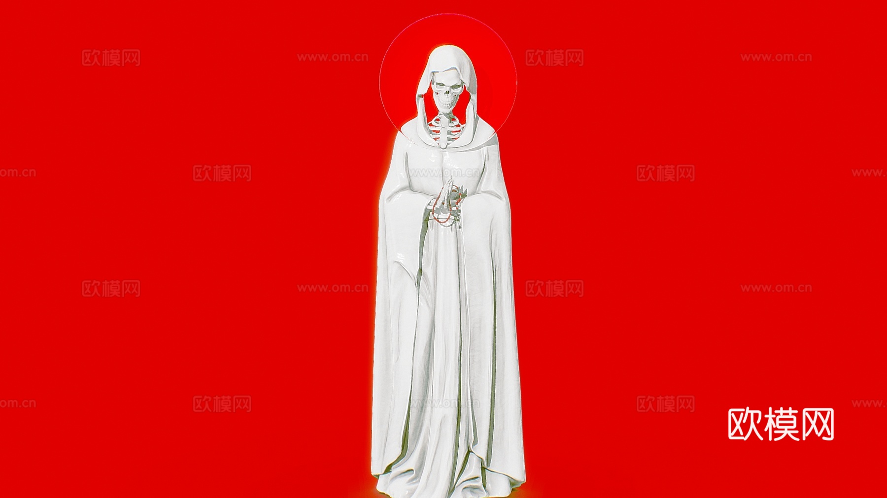 复古人物雕塑 宗教雕塑 骷髅雕塑 景观雕塑su模型